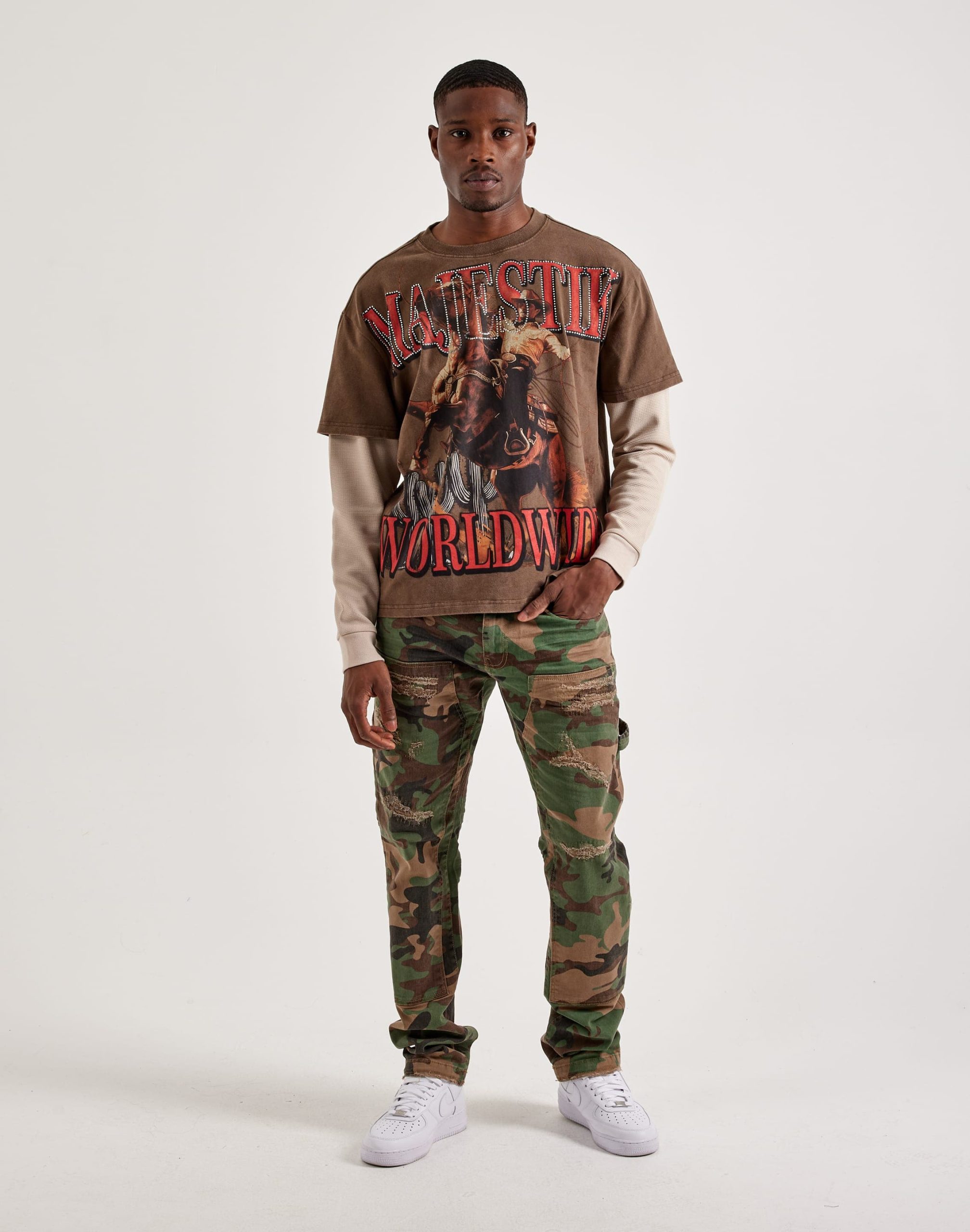 Jordan Craig Collins Distressed Carpenter Straight Pants - Image 5