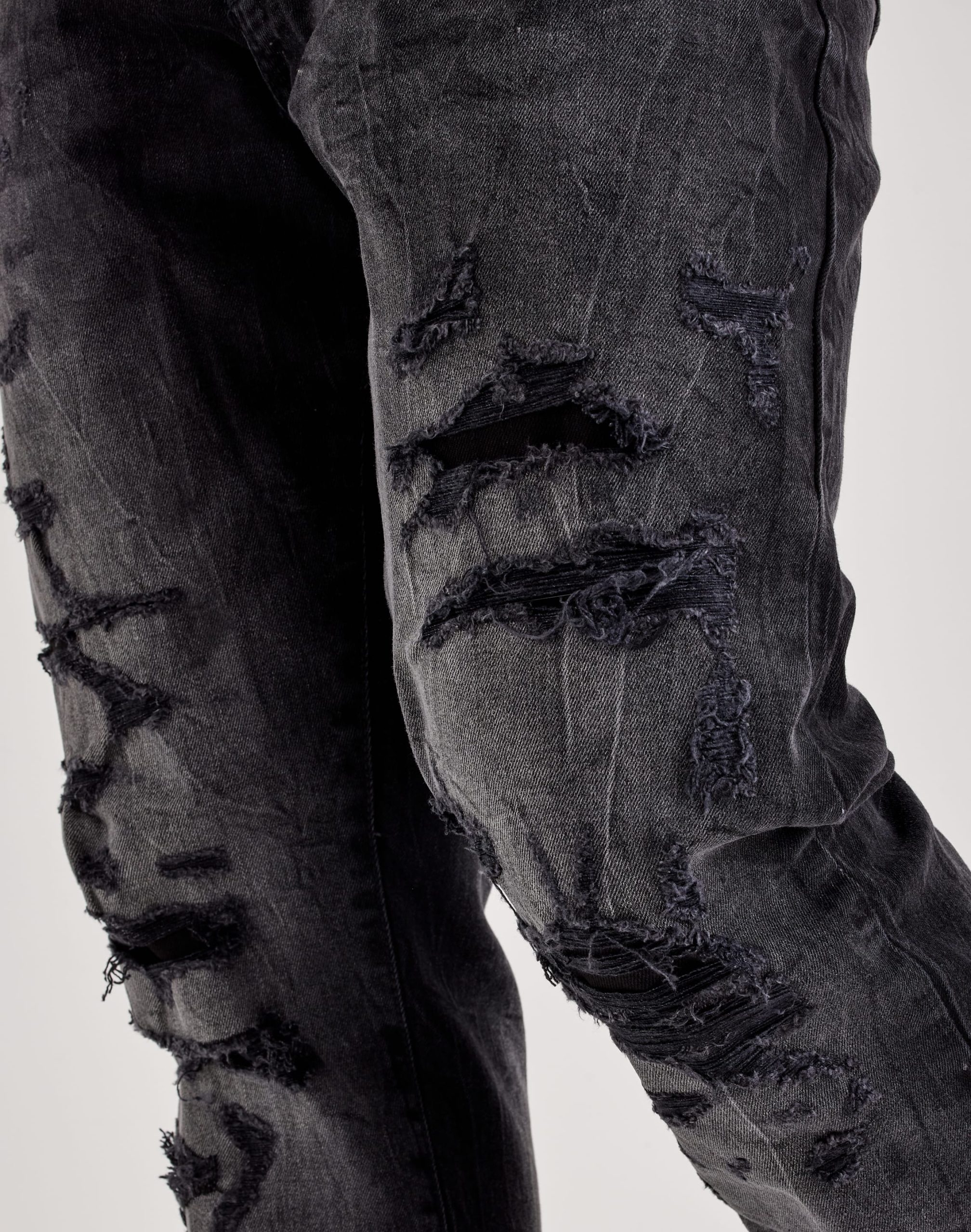 Jordan Craig Distressed Slim Collins Denim Jeans - Image 2