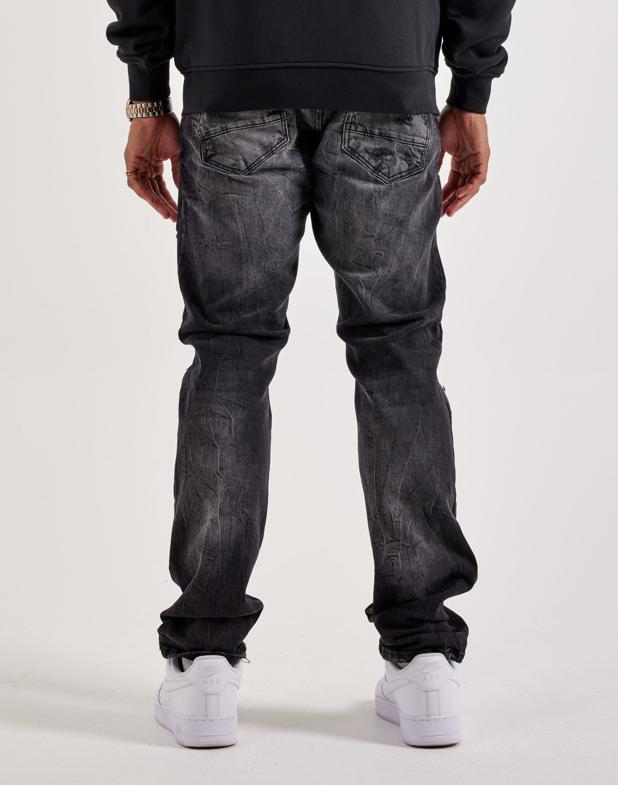 Jordan Craig Distressed Slim Collins Denim Jeans - Image 3