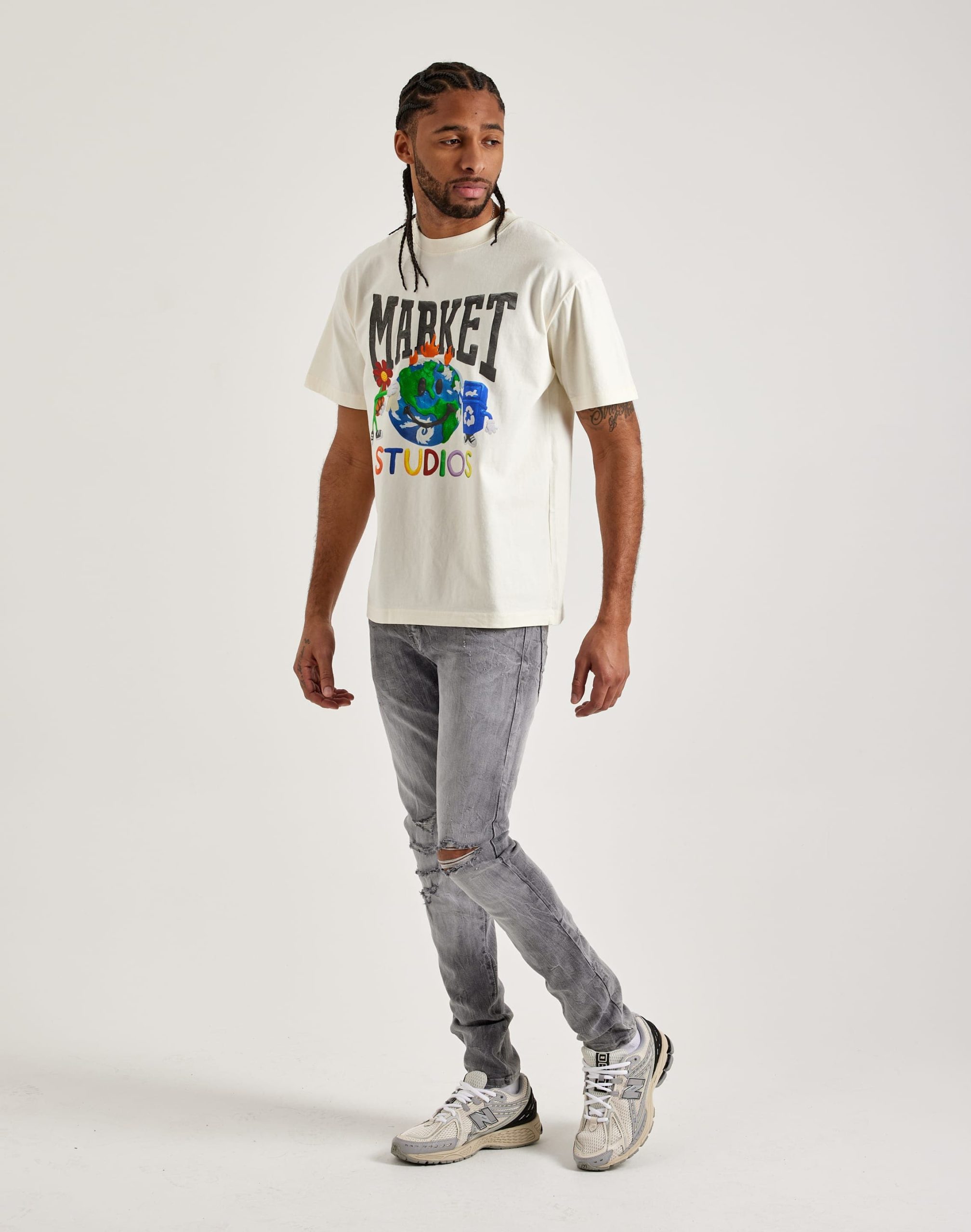 Jordan Craig Basic Sean Distressed Slim Denim Jeans - Image 5