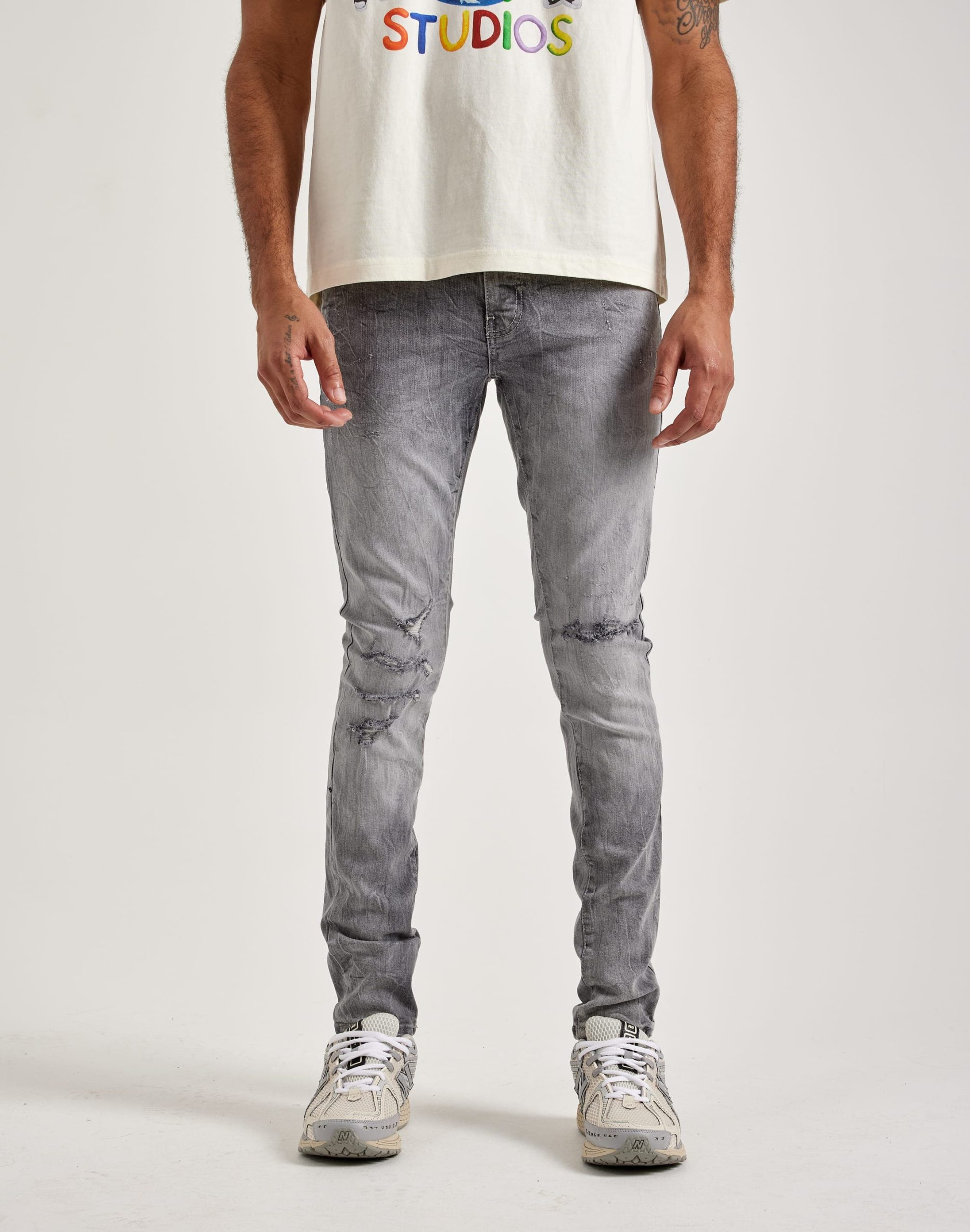 Jordan Craig Basic Sean Distressed Slim Denim Jeans