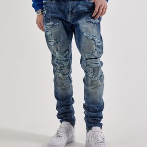 Jordan Craig Sean Slim Distressed Denim Jeans