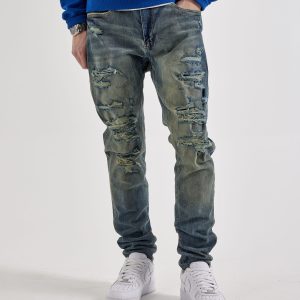 Jordan Craig Sean Slim Distressed Denim Jeans