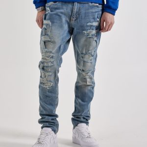 Jordan Craig Sean Slim Distressed Denim Jeans