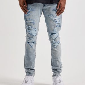 Jordan Craig Sean Slim Distressed Denim Jeans