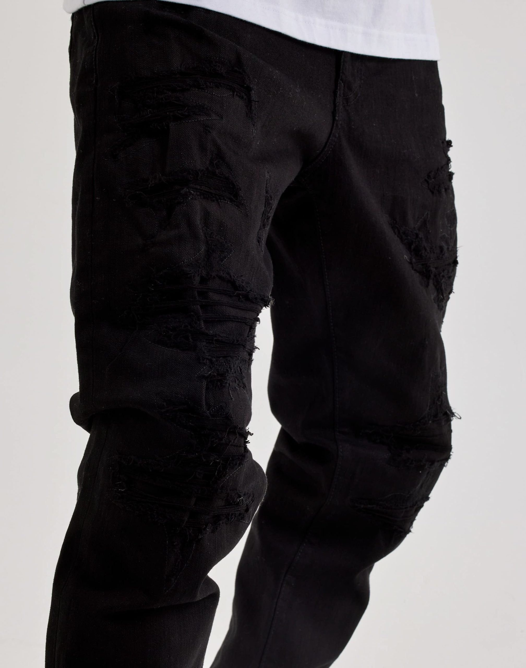 Jordan Craig Distressed Slim Sean Denim Jeans - Image 3