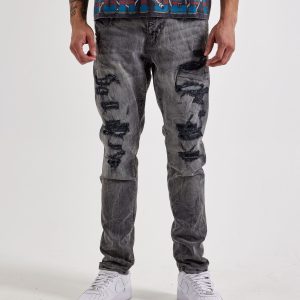 Jordan Craig  Distressed Sean Slim Denim Jeans