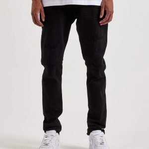 Jordan Craig Slim Distressed Denim Jeans