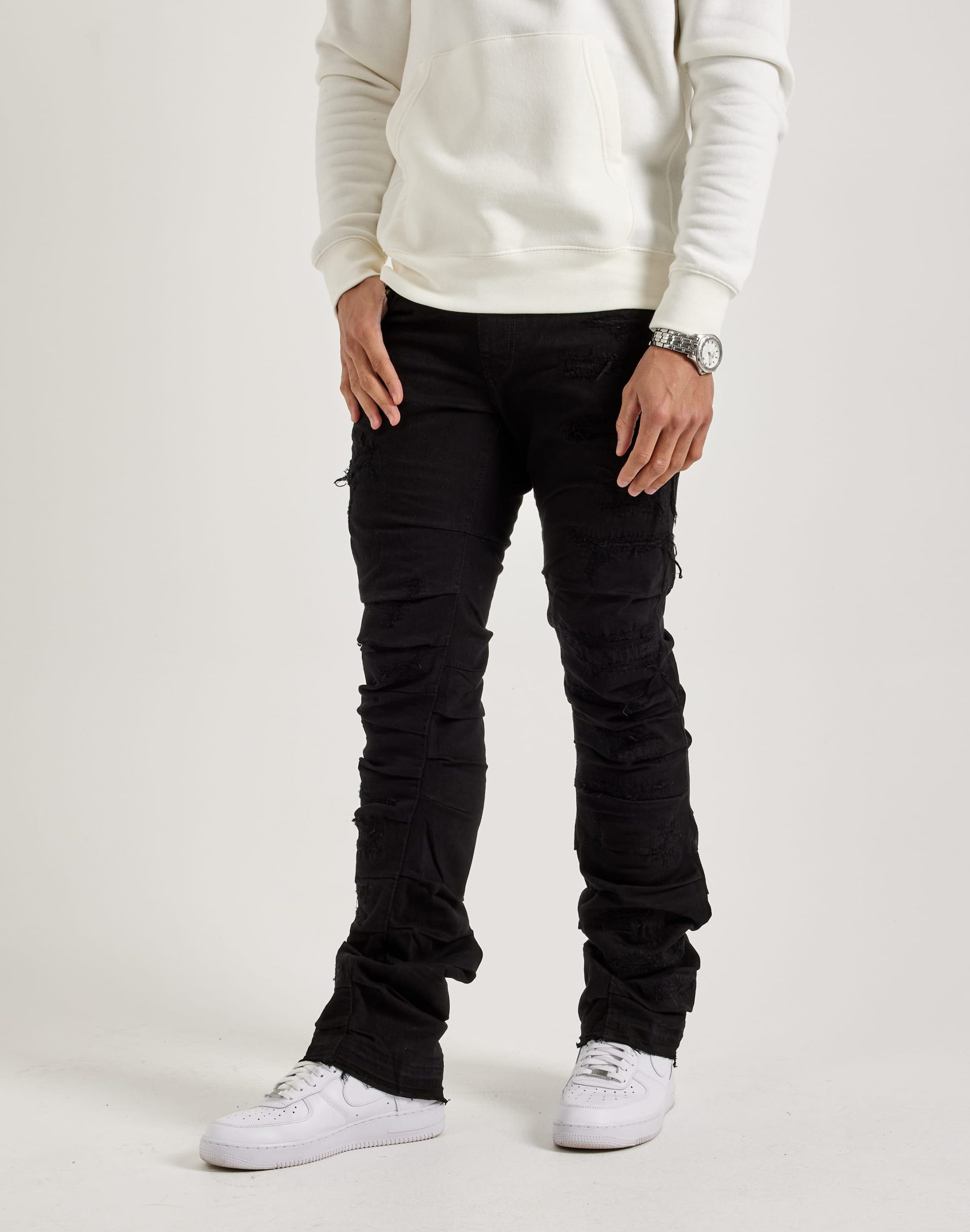 Jordan Craig Martin Stacked Distressed Denim Jeans - Image 2