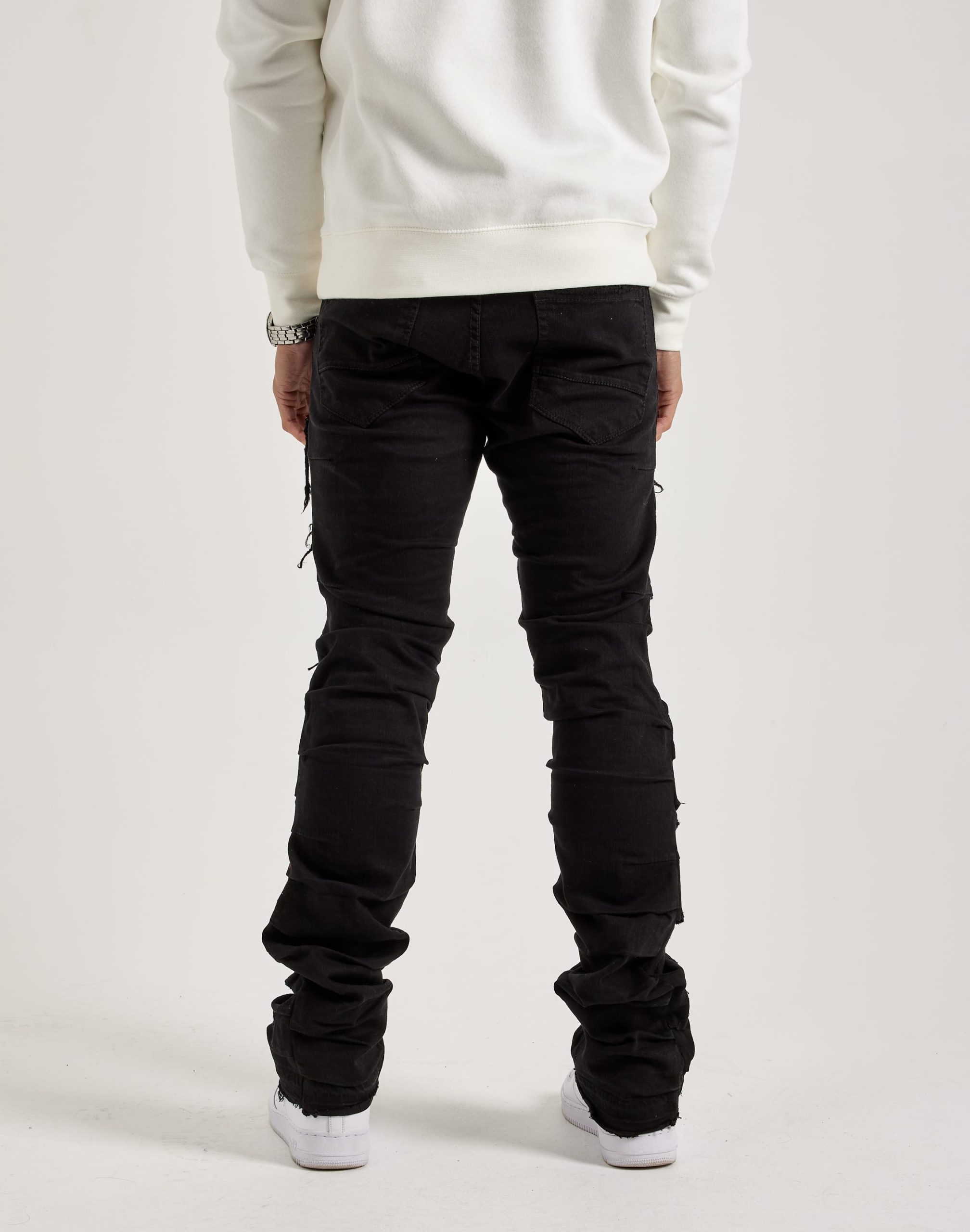 Jordan Craig Martin Stacked Distressed Denim Jeans - Image 4