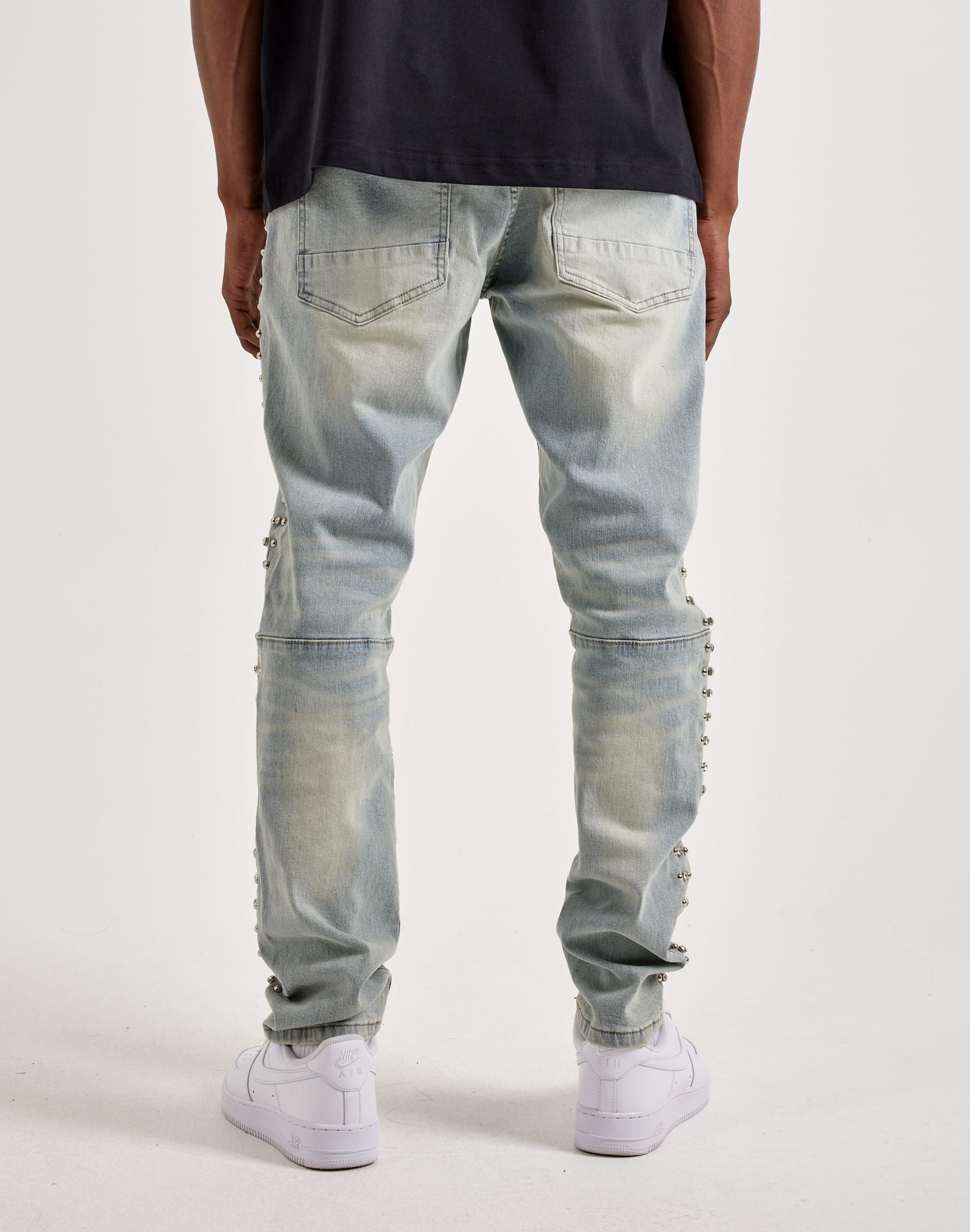 Kloud 9 Rhinestone Slim Denim Jeans - Image 3