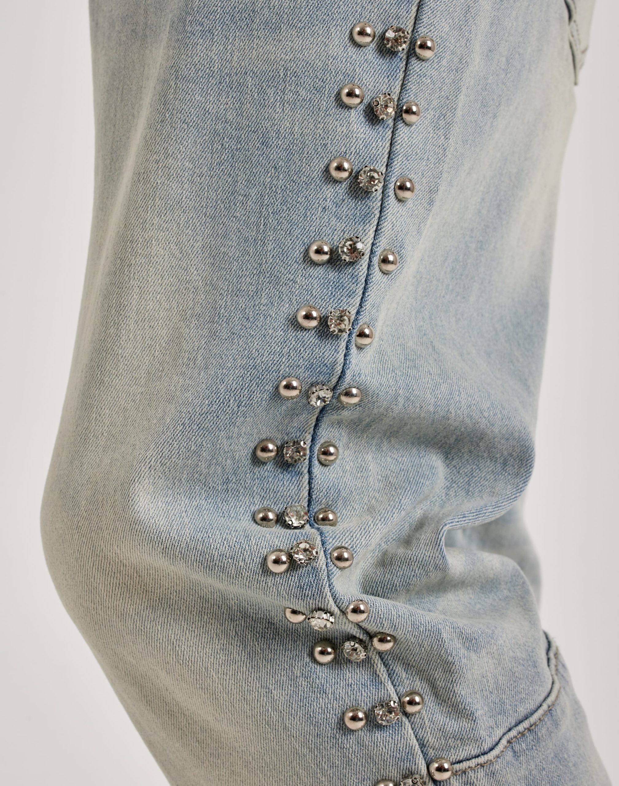 Kloud 9 Rhinestone Slim Denim Jeans - Image 4