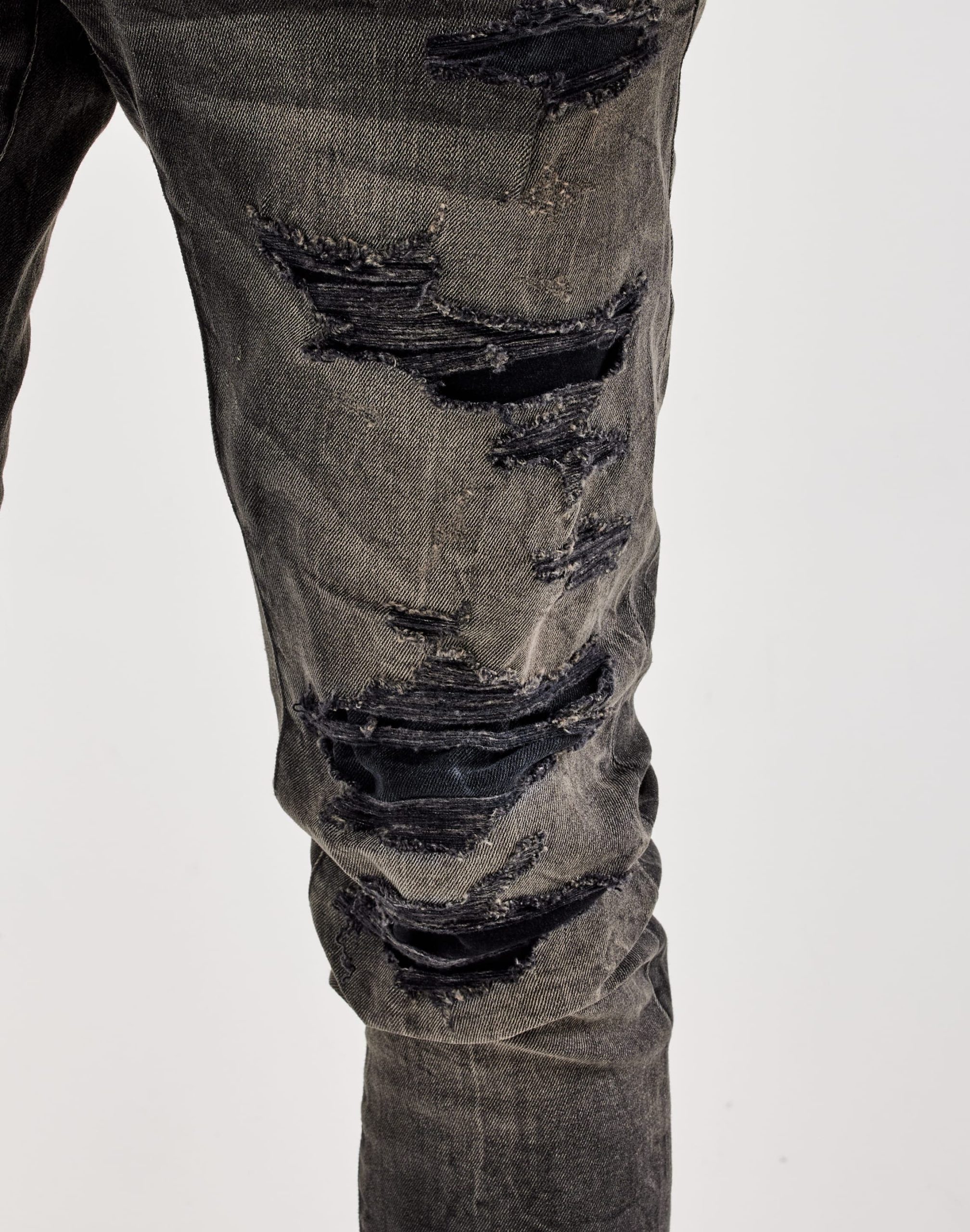 Jordan Craig Distressed Sean Slim Denim Jeans - Image 3