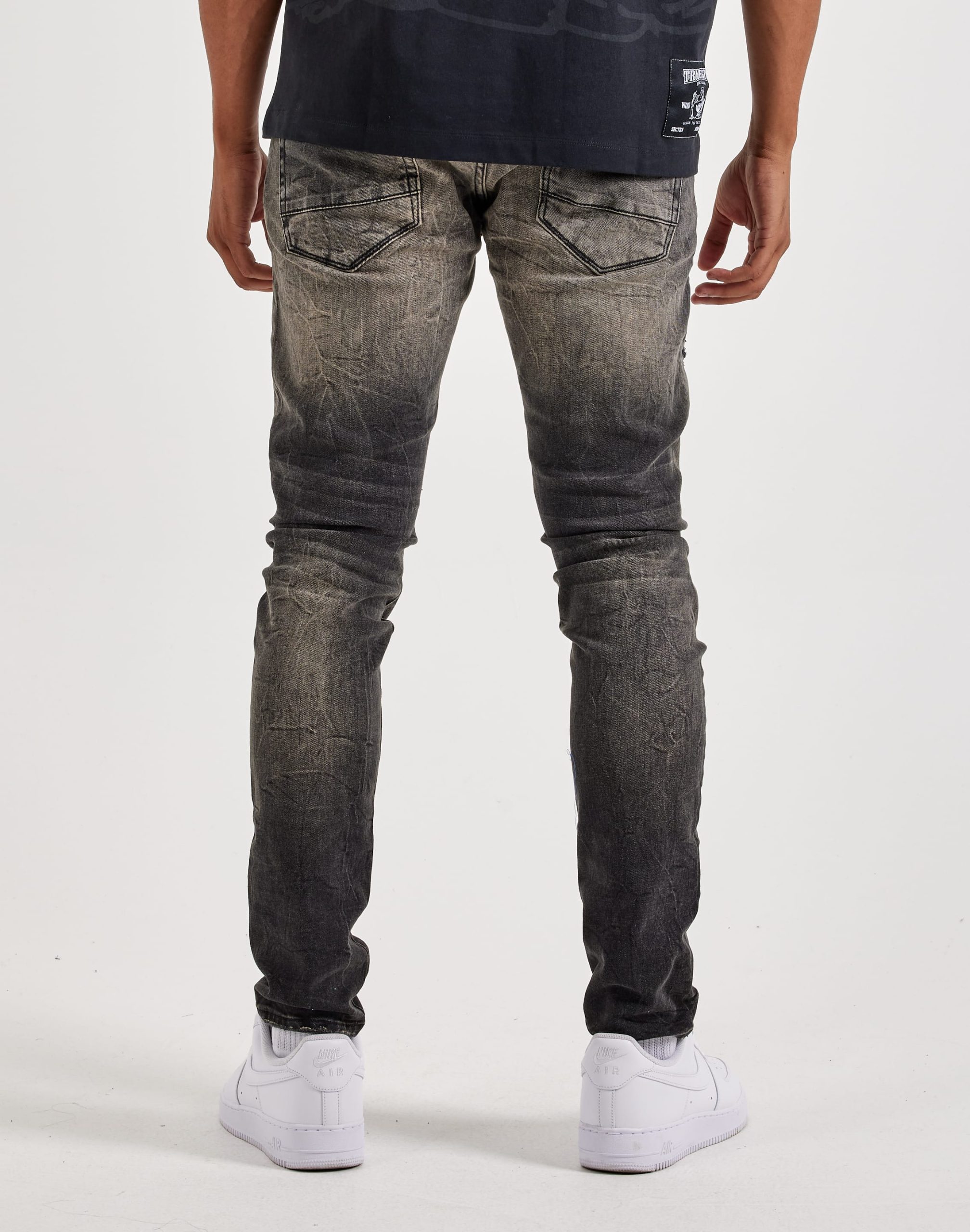 Jordan Craig Distressed Sean Slim Denim Jeans - Image 4