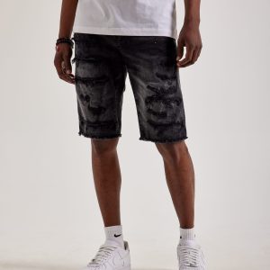 Jordan Craig Basic Distressed Denim Shorts
