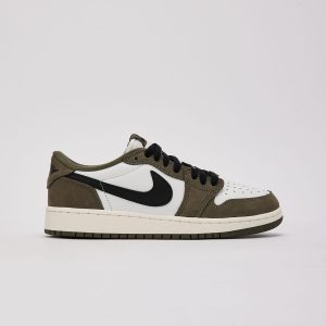 Jordan Air Jordan 1 Retro Low 'Medium Olive' Grade-School