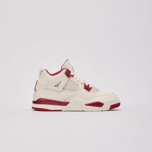 Jordan Air Jordan 4 Retro 'Pale Ivory and Tough Red' Pre-School