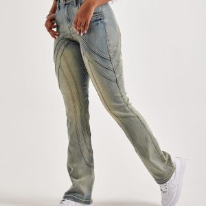 Kilogram Line Stacked Denim Jeans