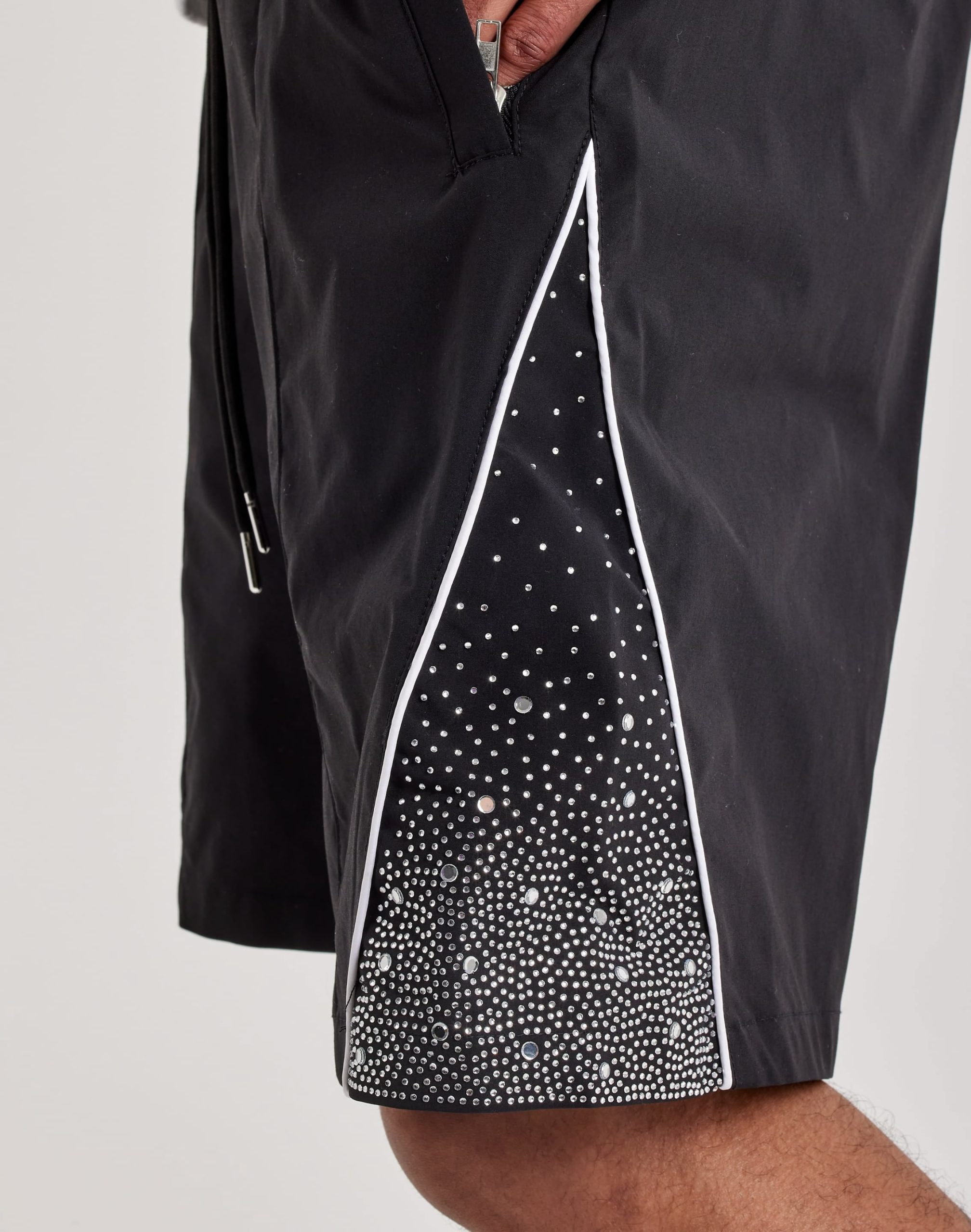 Kindred Rhinestone Nylon Shorts - Image 3