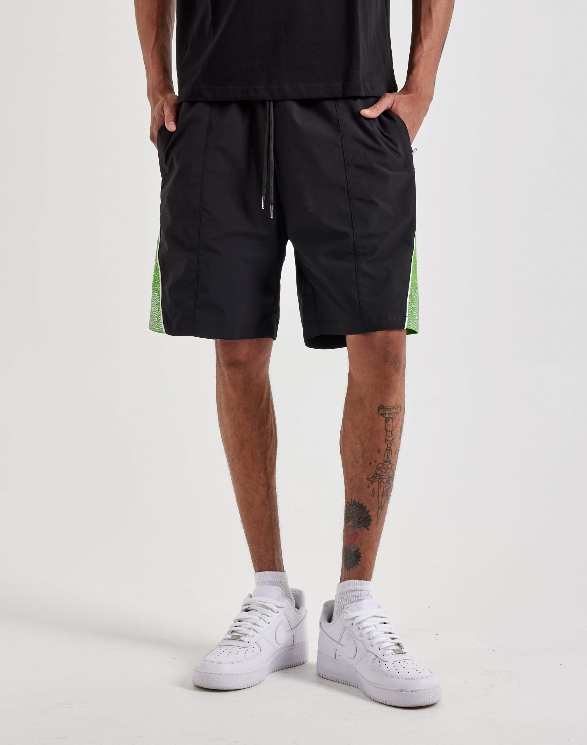 Kindred Rhinestone Nylon Shorts - Image 2