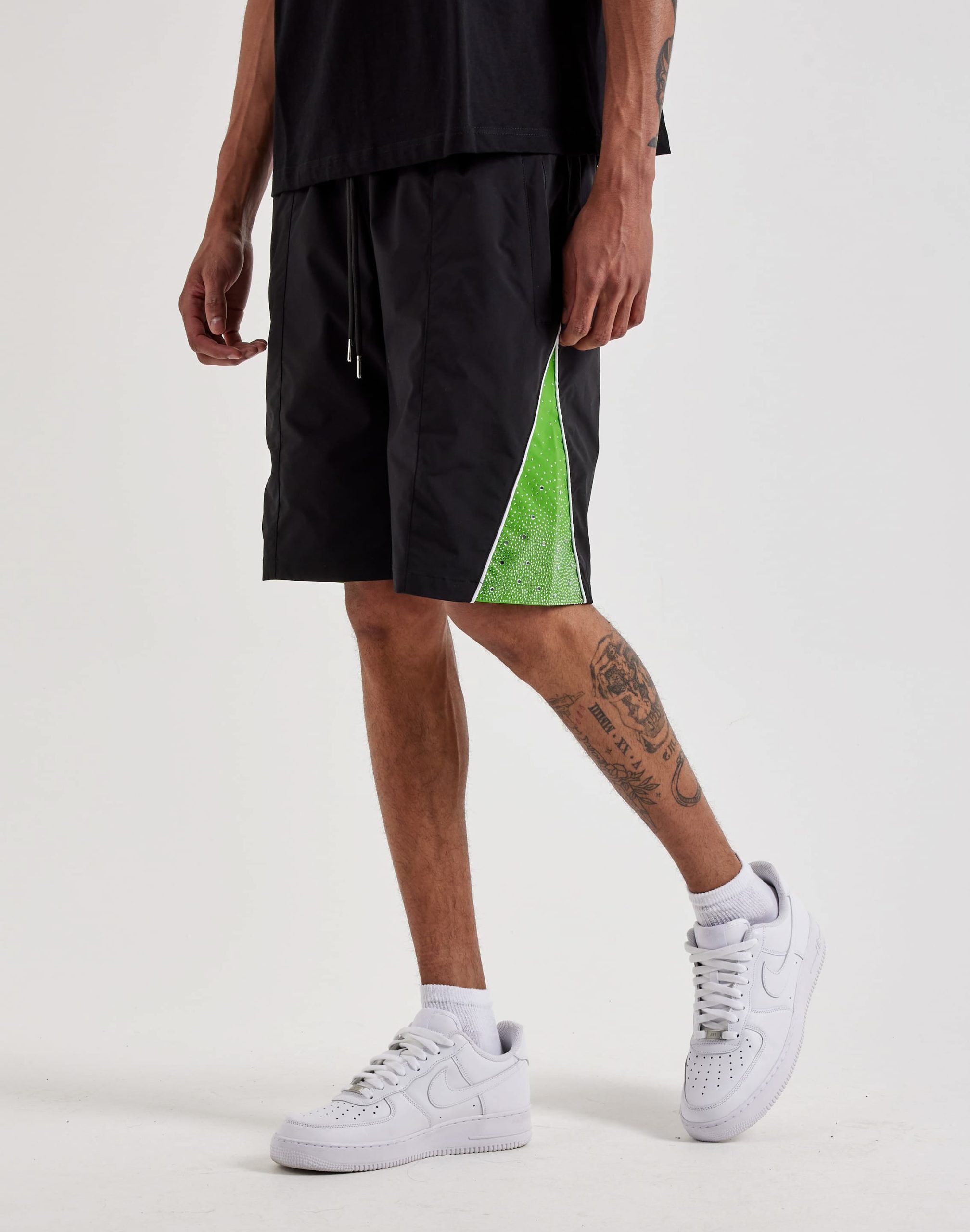 Kindred Rhinestone Nylon Shorts