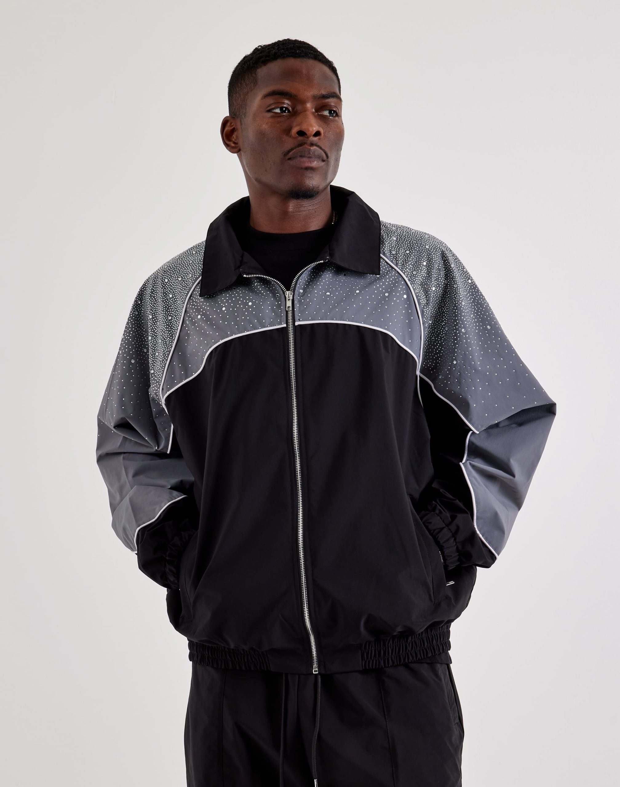 KINDRED CLOTHING Nylon Rhinestone Jacket