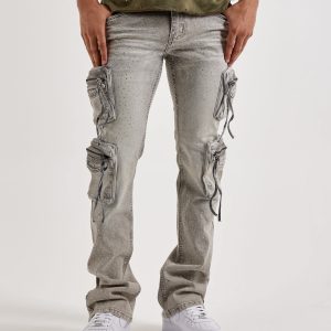 Kindred Stacked Cargo Denim Jeans