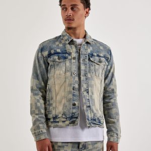 Kloud 9 Checkered Denim Jacket