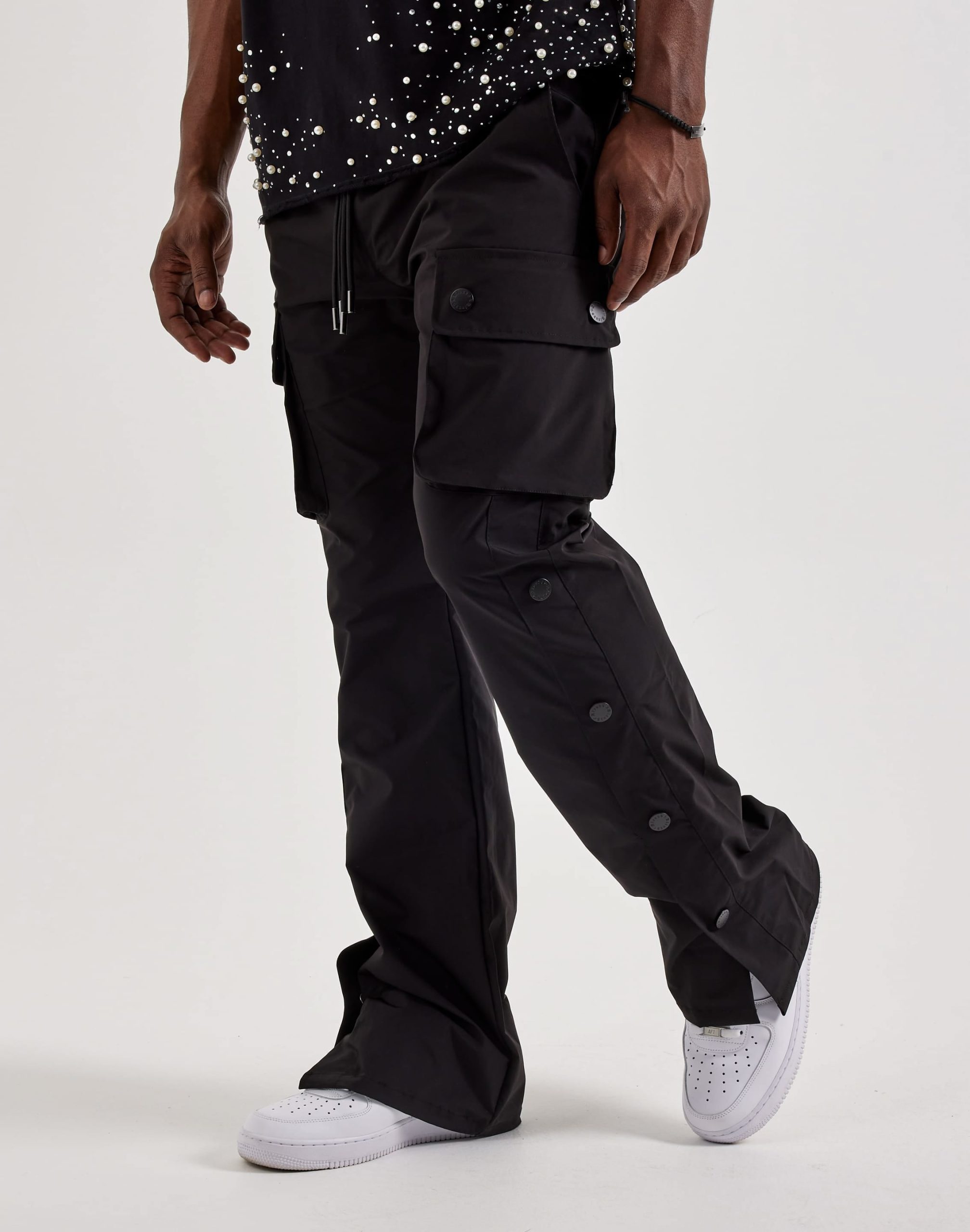 Kloud 9 Nylon Flare Cargo Pants - Image 2