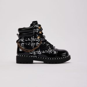Kurt Geiger Chain Combat Boot Grade-School