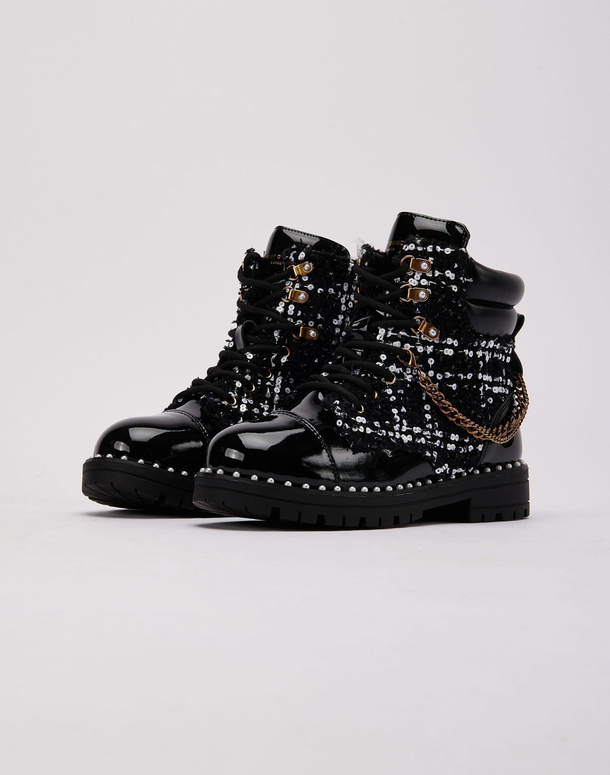 Kurt Geiger Chain Combat Boot Grade-School - Image 2