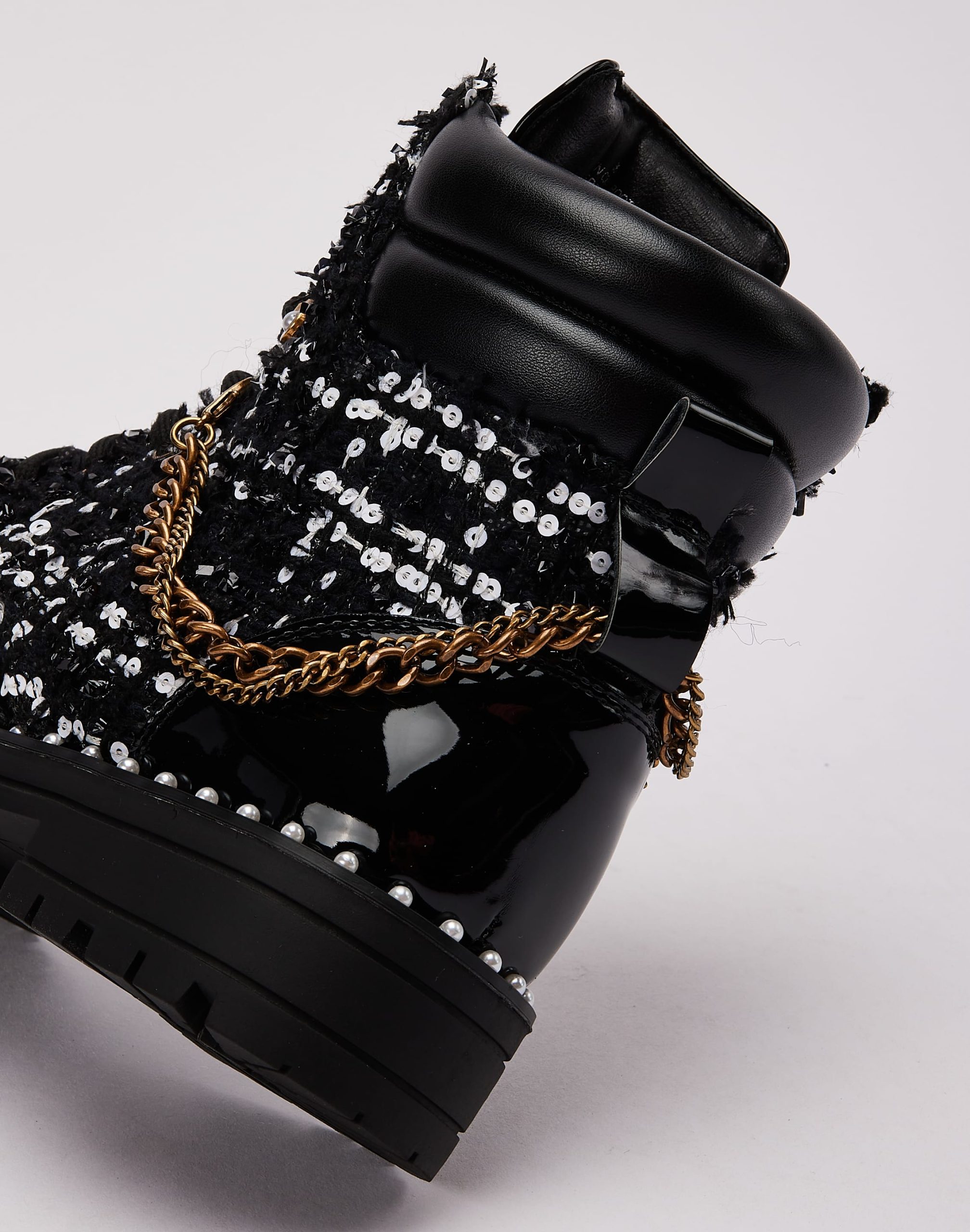 Kurt Geiger Chain Combat Boot Grade-School - Image 5