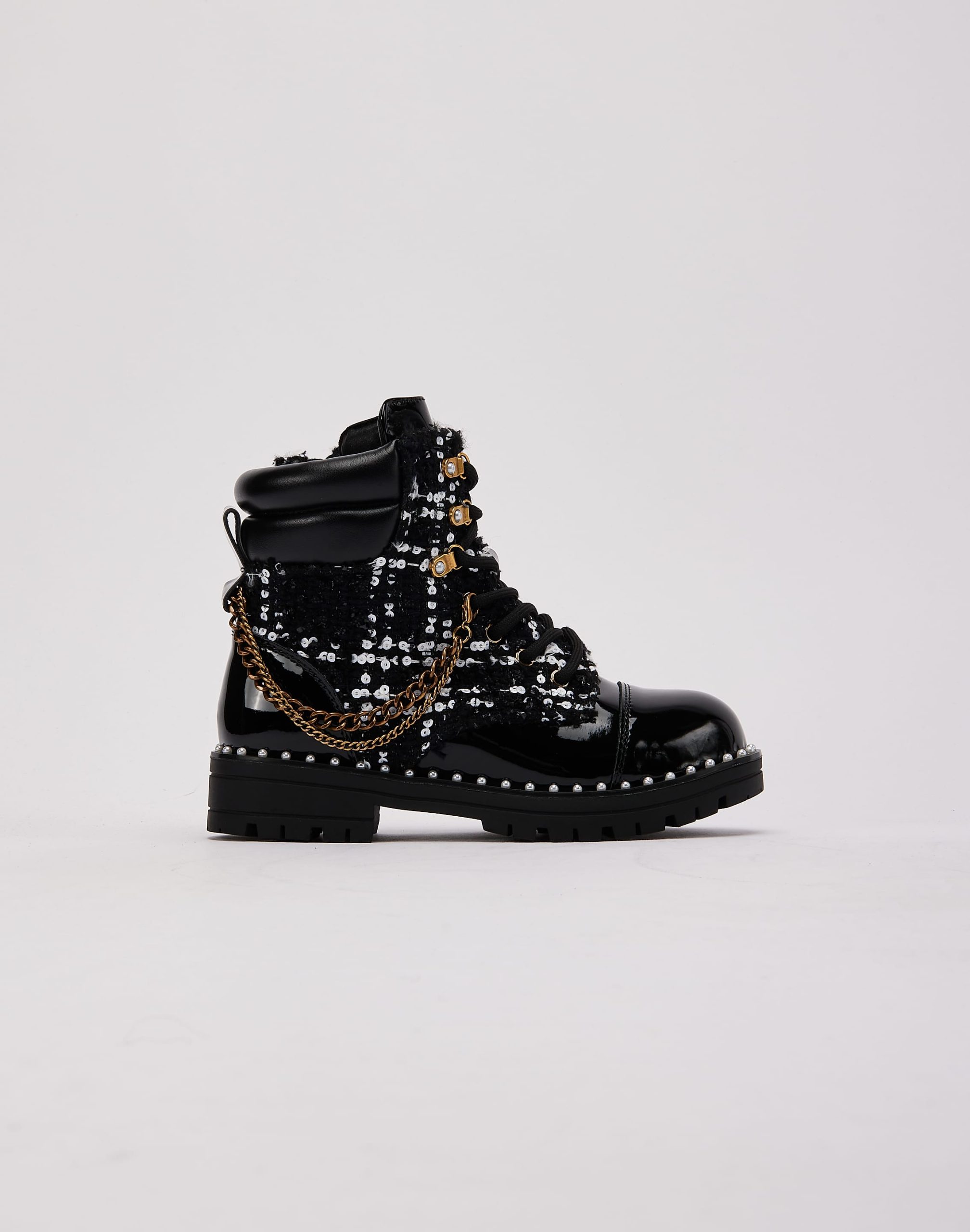 Kurt Geiger Chain Combat Boot Pre-School