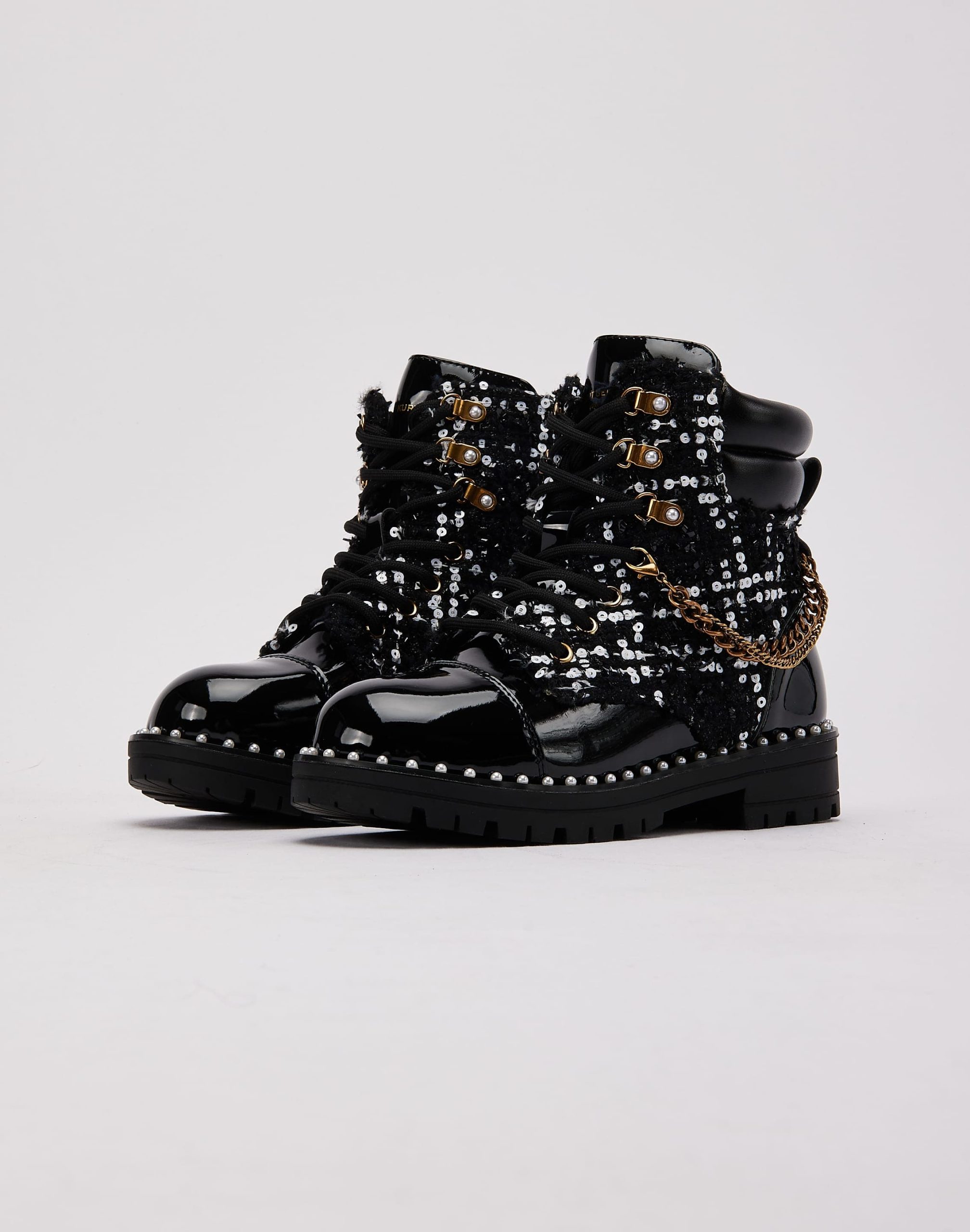Kurt Geiger Chain Combat Boot Pre-School - Image 2