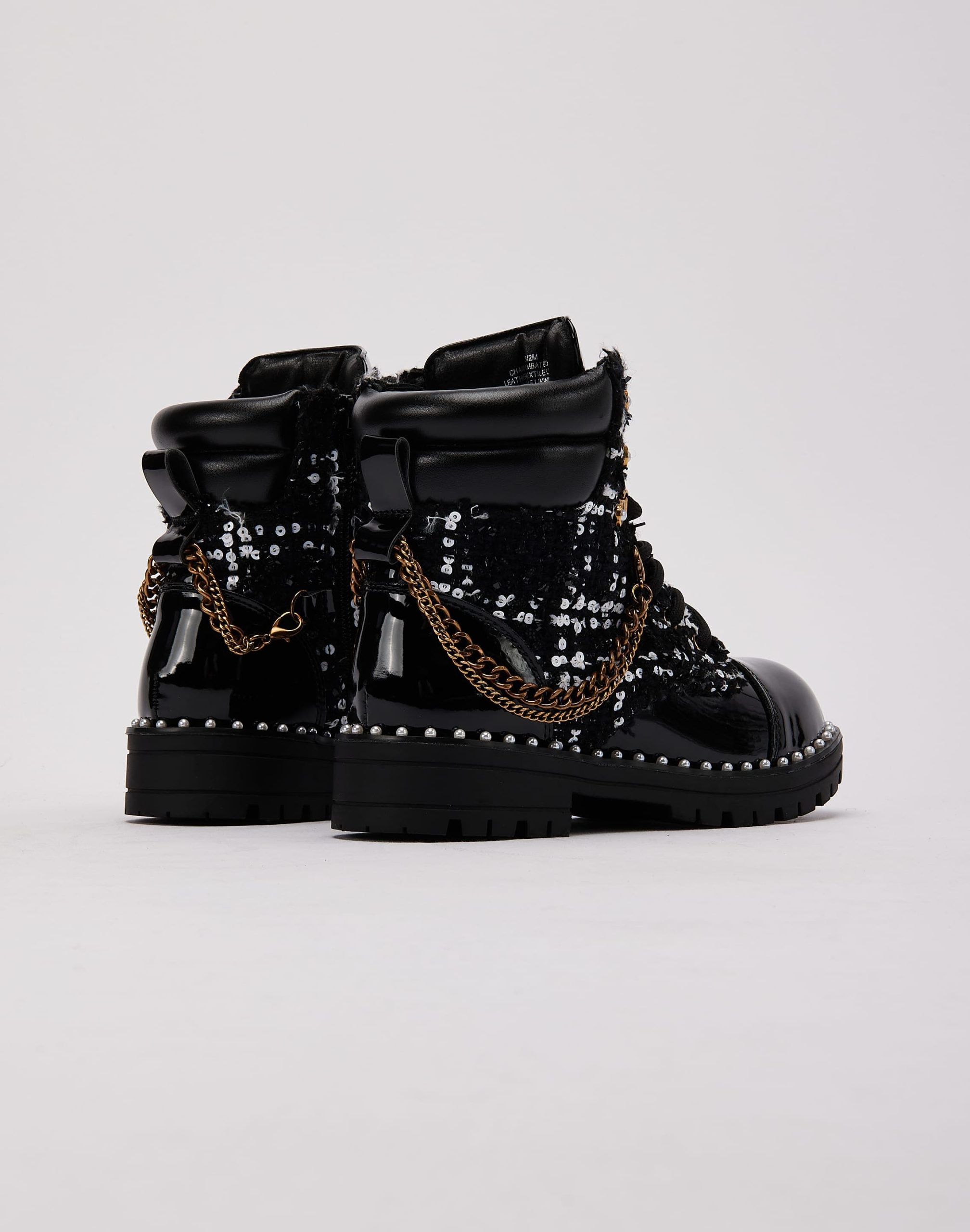 Kurt Geiger Chain Combat Boot Pre-School - Image 3