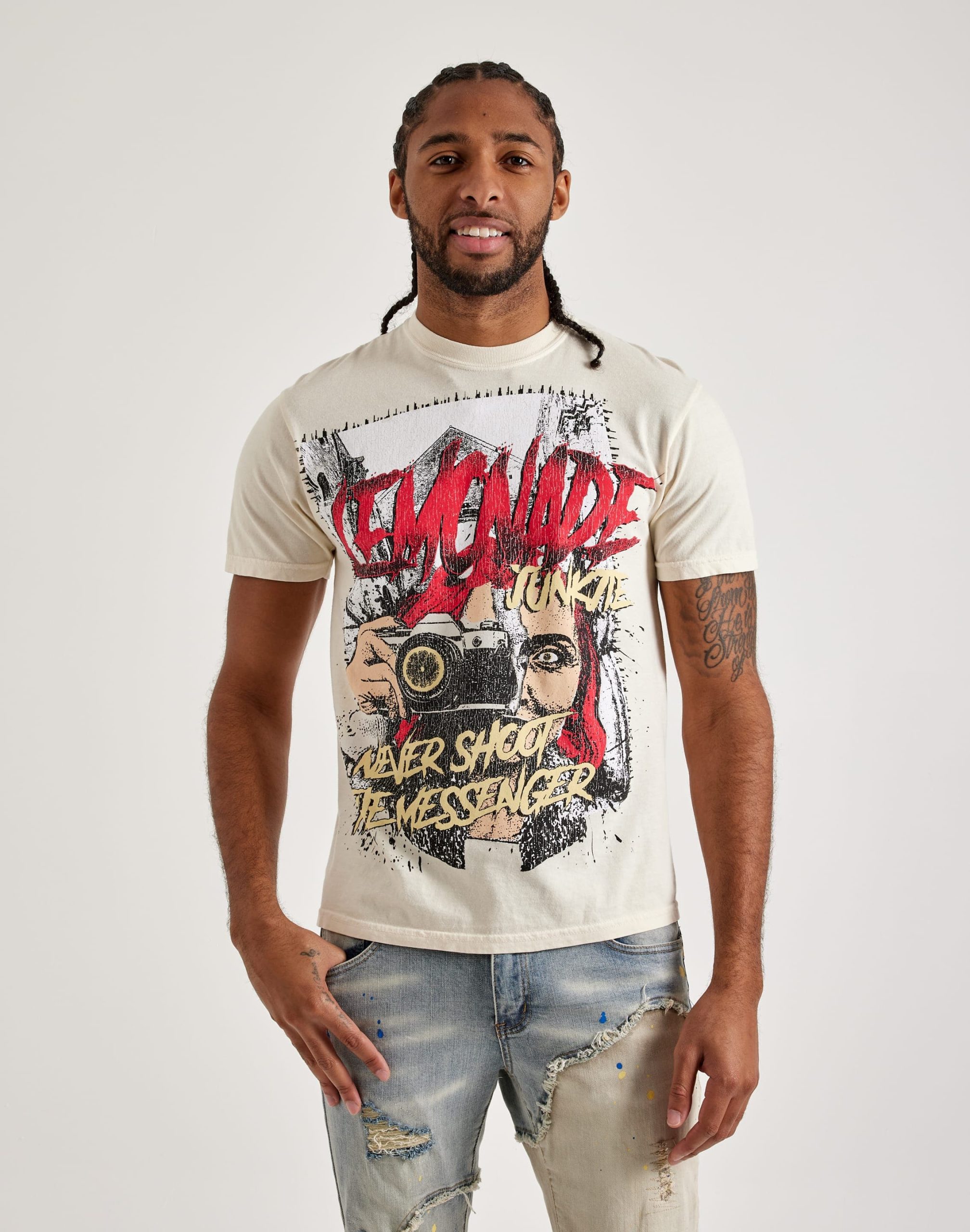 Lemonade Junkie Don't Shoot The Messenger Tee