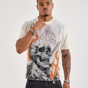 Majestik Flames Tapestry Tee