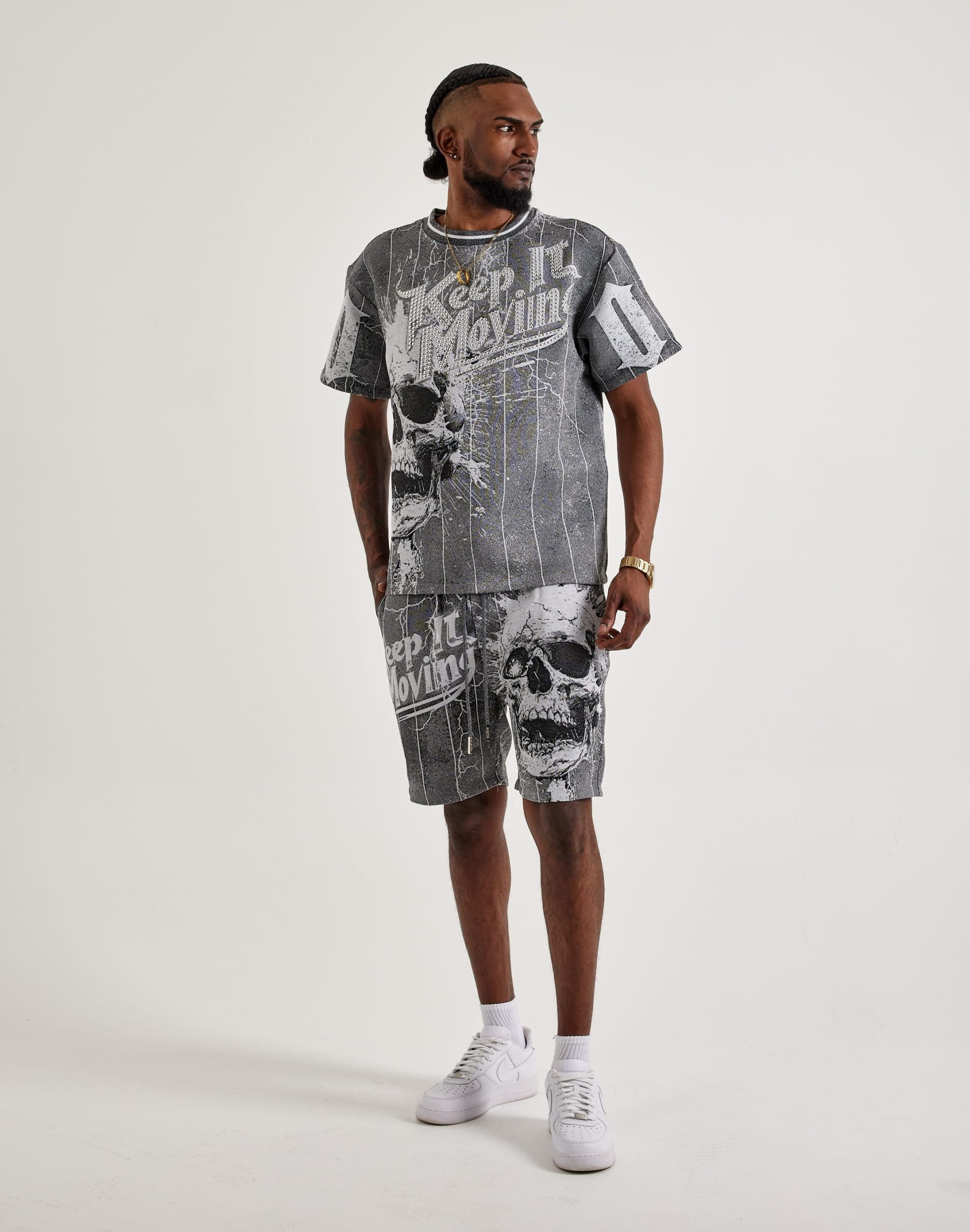 Majestik Keep It Moving Tapestry Shorts - Image 5