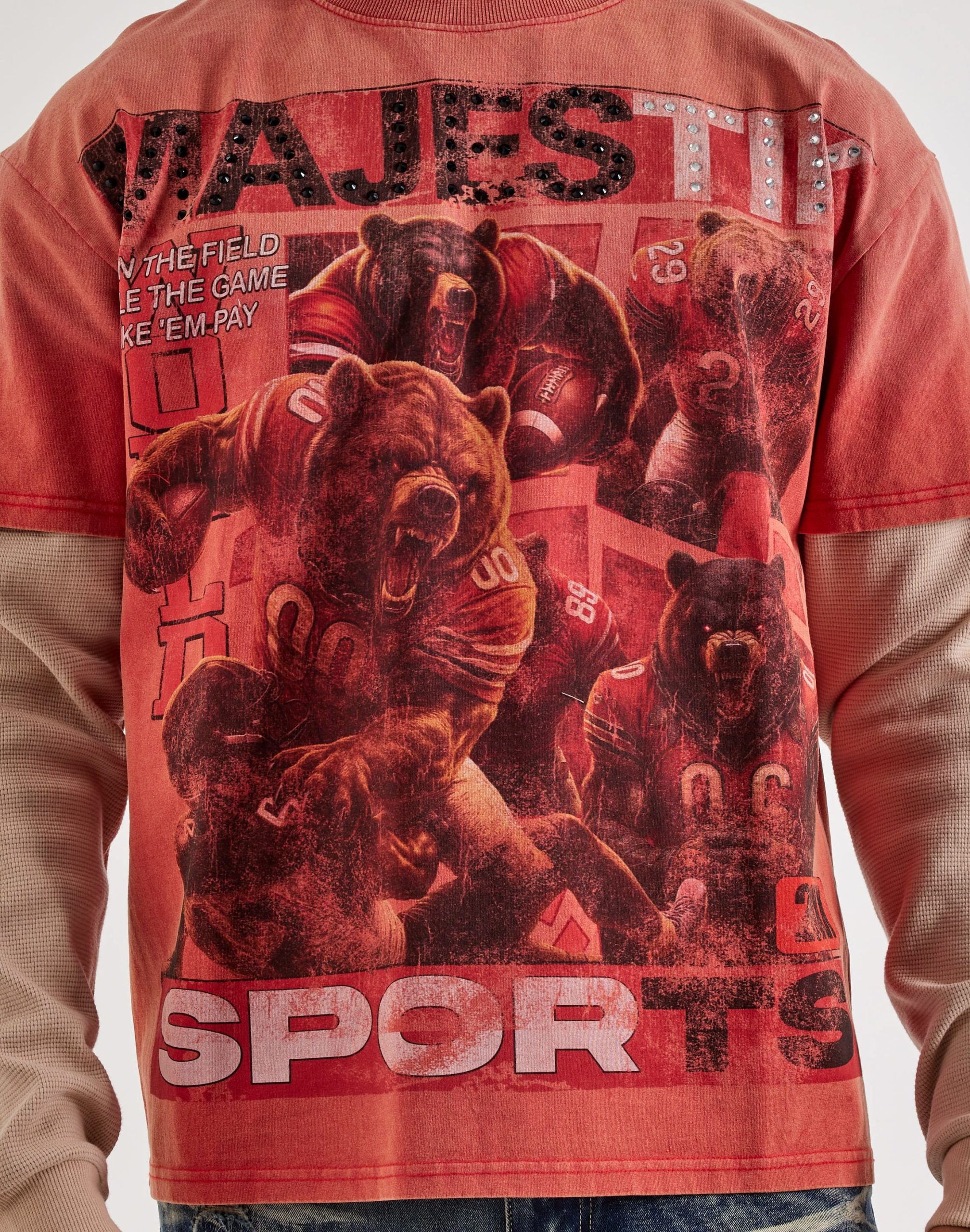 Majestik Grit Up Long-Sleeve Twofer Shirt - Image 3
