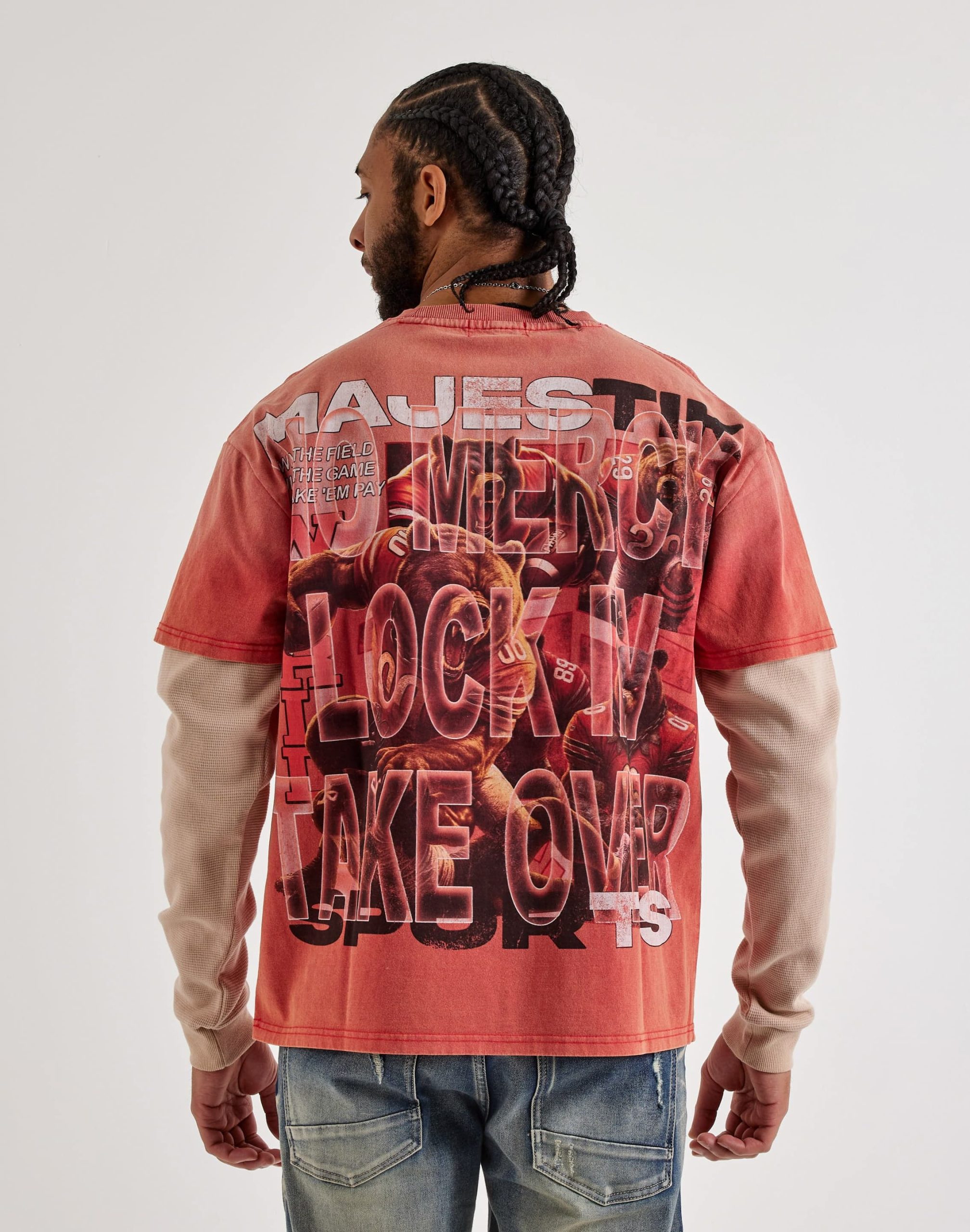 Majestik Grit Up Long-Sleeve Twofer Shirt - Image 2