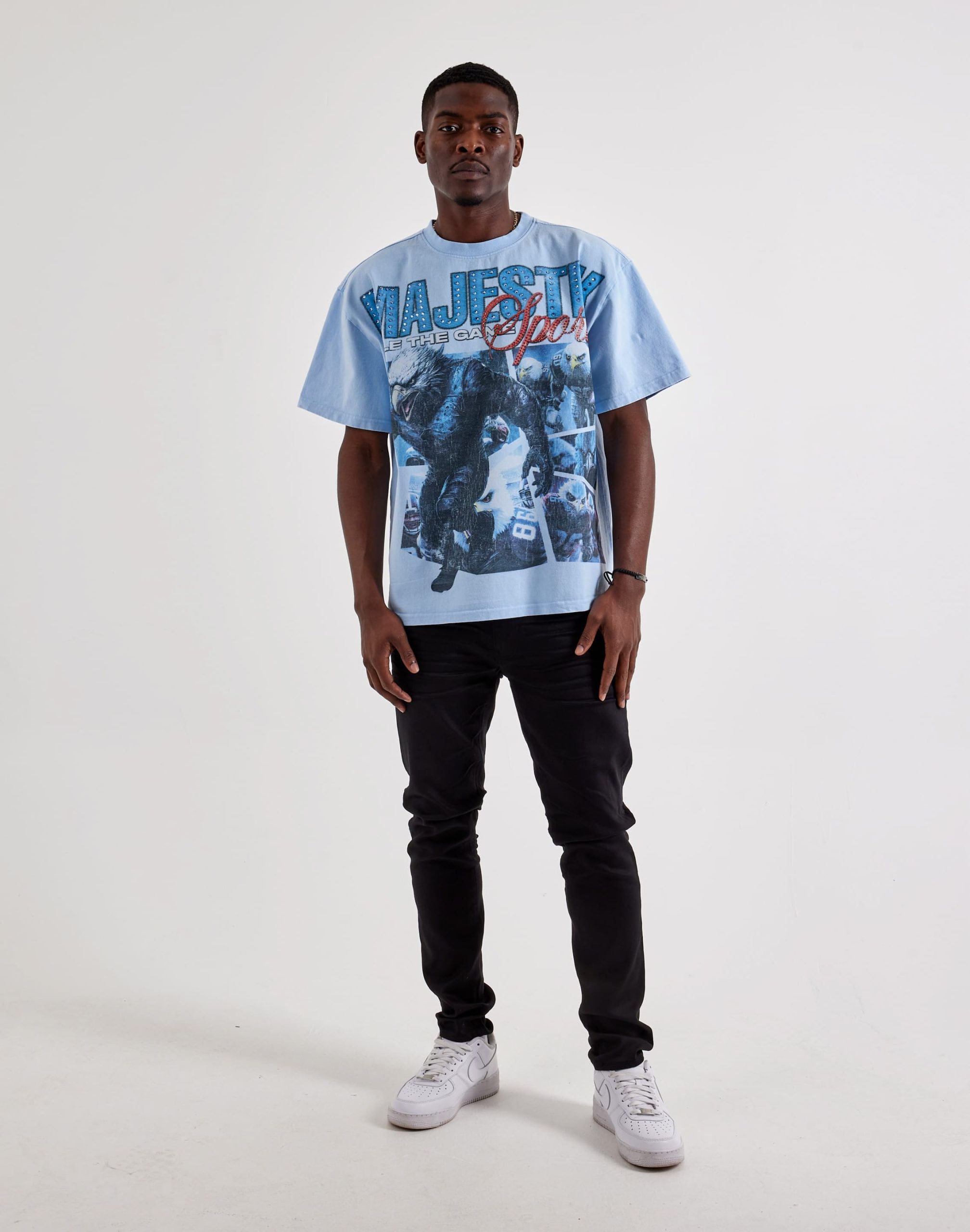 Majestik Eagle Sport Rhinestone Tee - Image 4