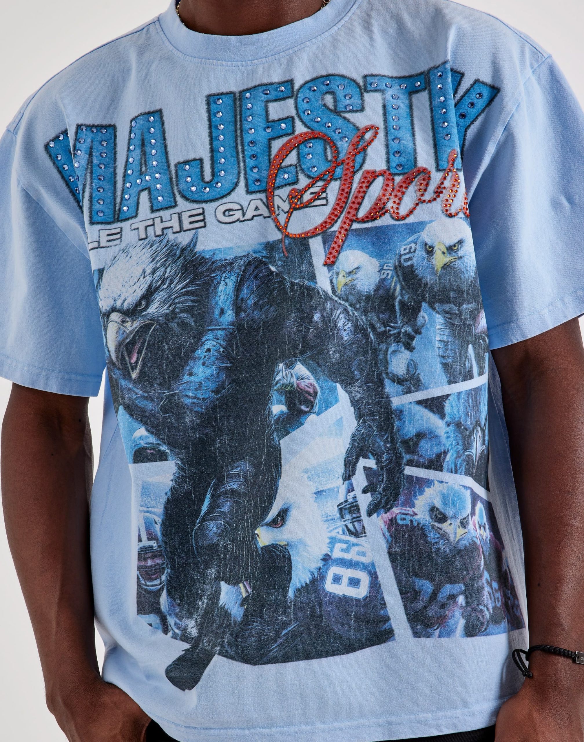 Majestik Eagle Sport Rhinestone Tee - Image 3