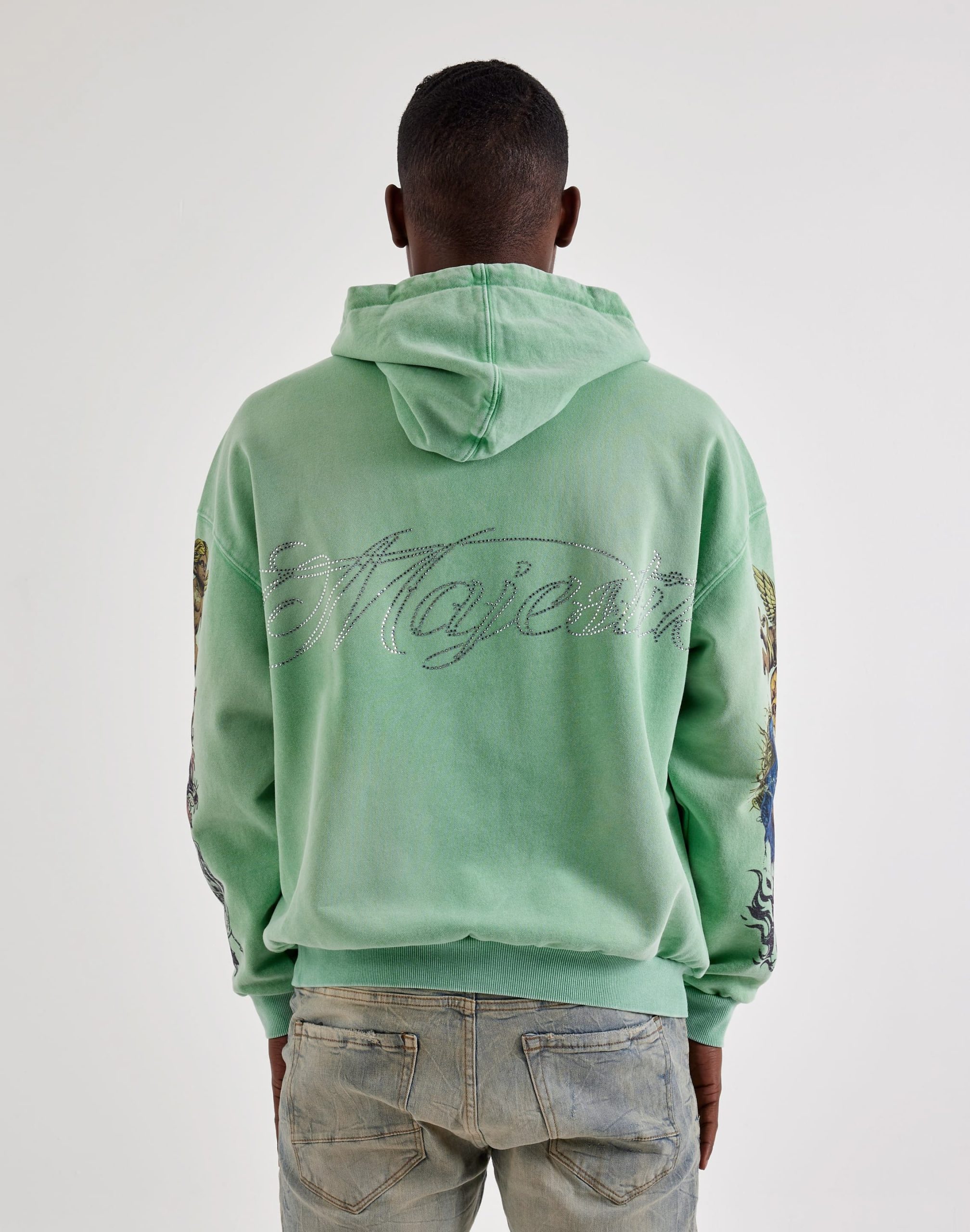 Majestik No Pain All-Over Graphic Hoodie - Image 2