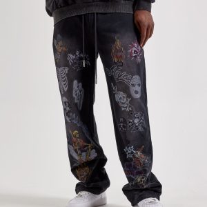 Majestik  All-Over Graphic Sweatpants