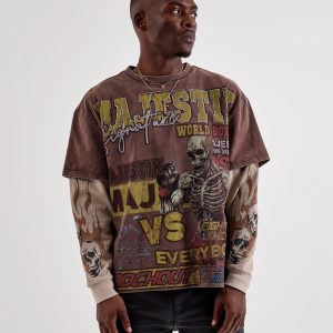 Majestik Boxing Long-Sleeve Tee