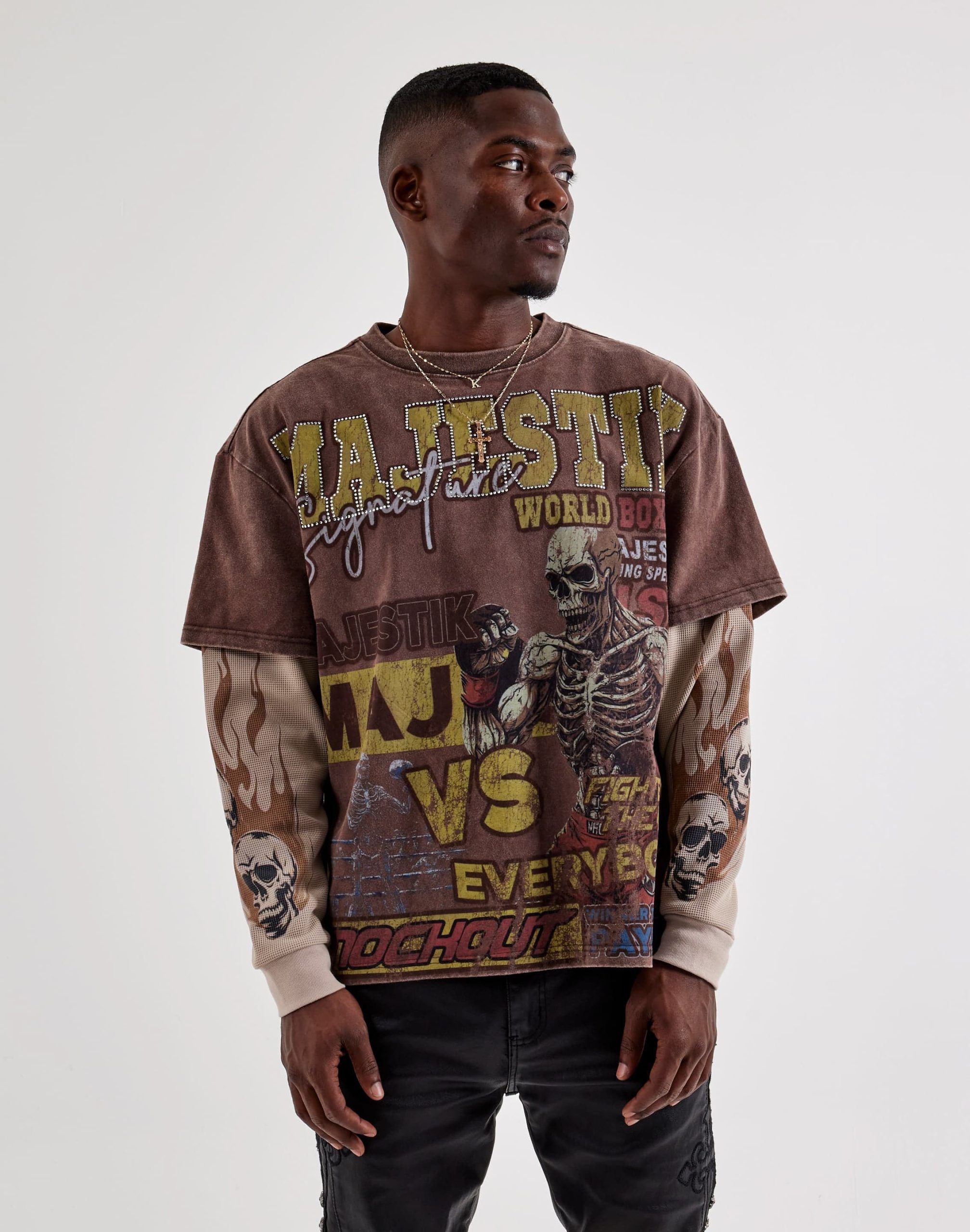 Majestik Boxing Long-Sleeve Tee