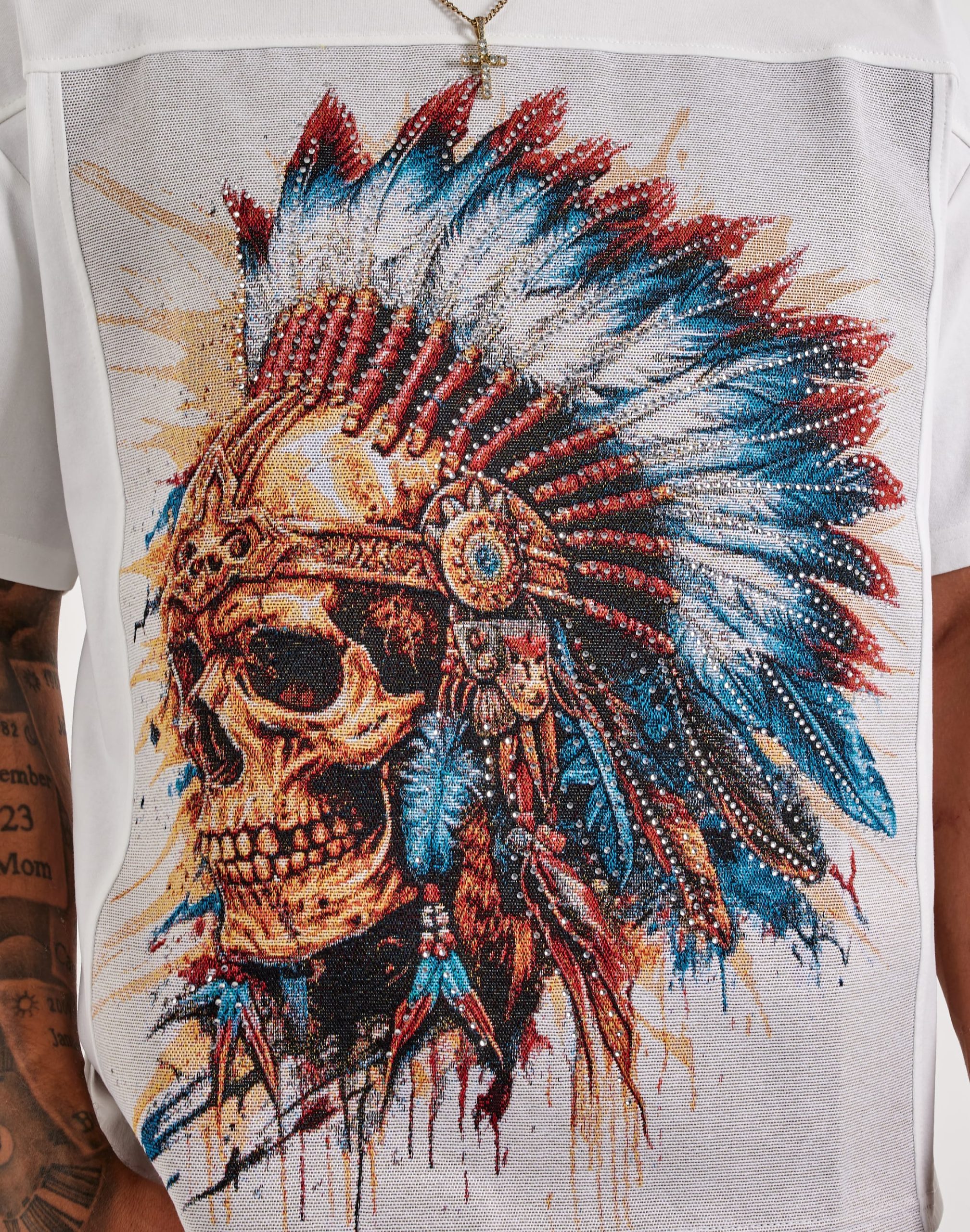Majestik Native Skull Tapestry Tee - Image 2