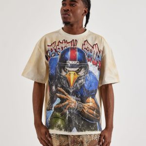 Majestik Sport Eagle Rhinestone Tee