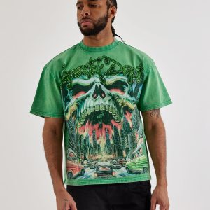 Majestik City View Rhinestone Tee