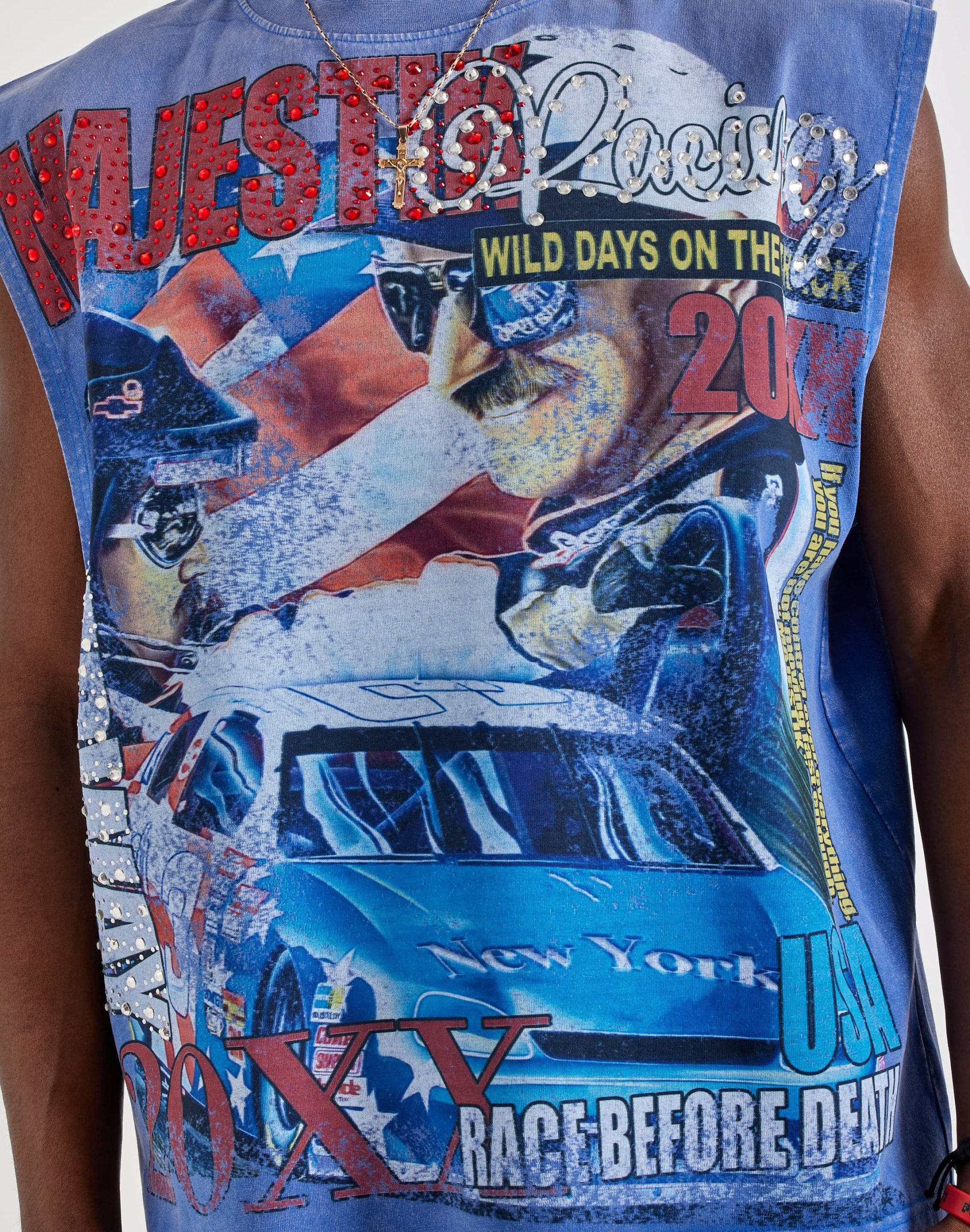 Majestik Speedway Dream Sleeveless Tee - Image 3